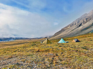 Camp photo from Brooks Range Dall Sheep Hunt 102102
