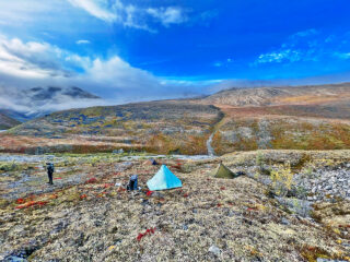 Camp photo from Brooks Range Dall Sheep Hunt 102103